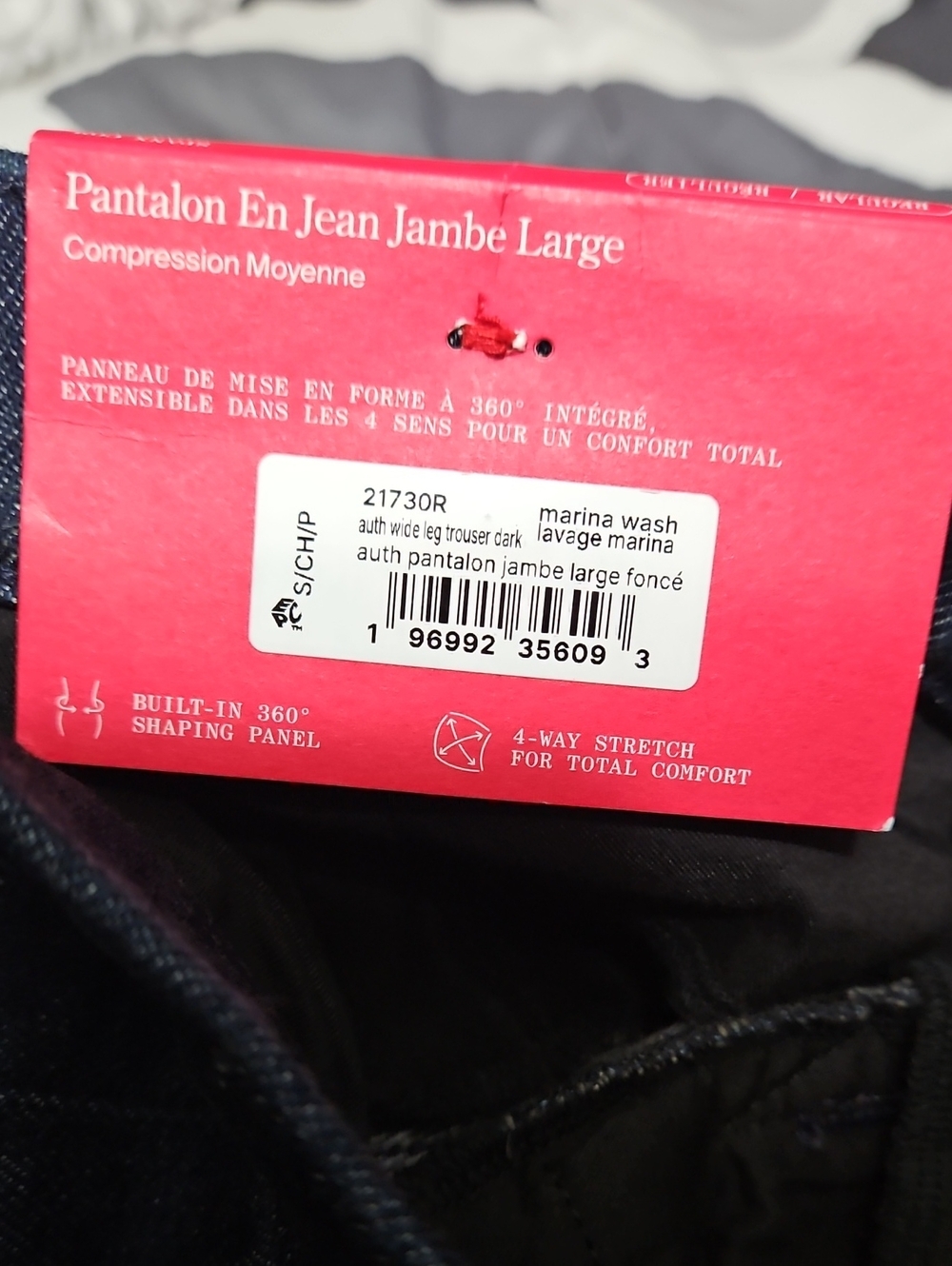Spanx Wide-Leg High-Rise Trouser Denim Jeans-NWT - Picture 13 of 14
